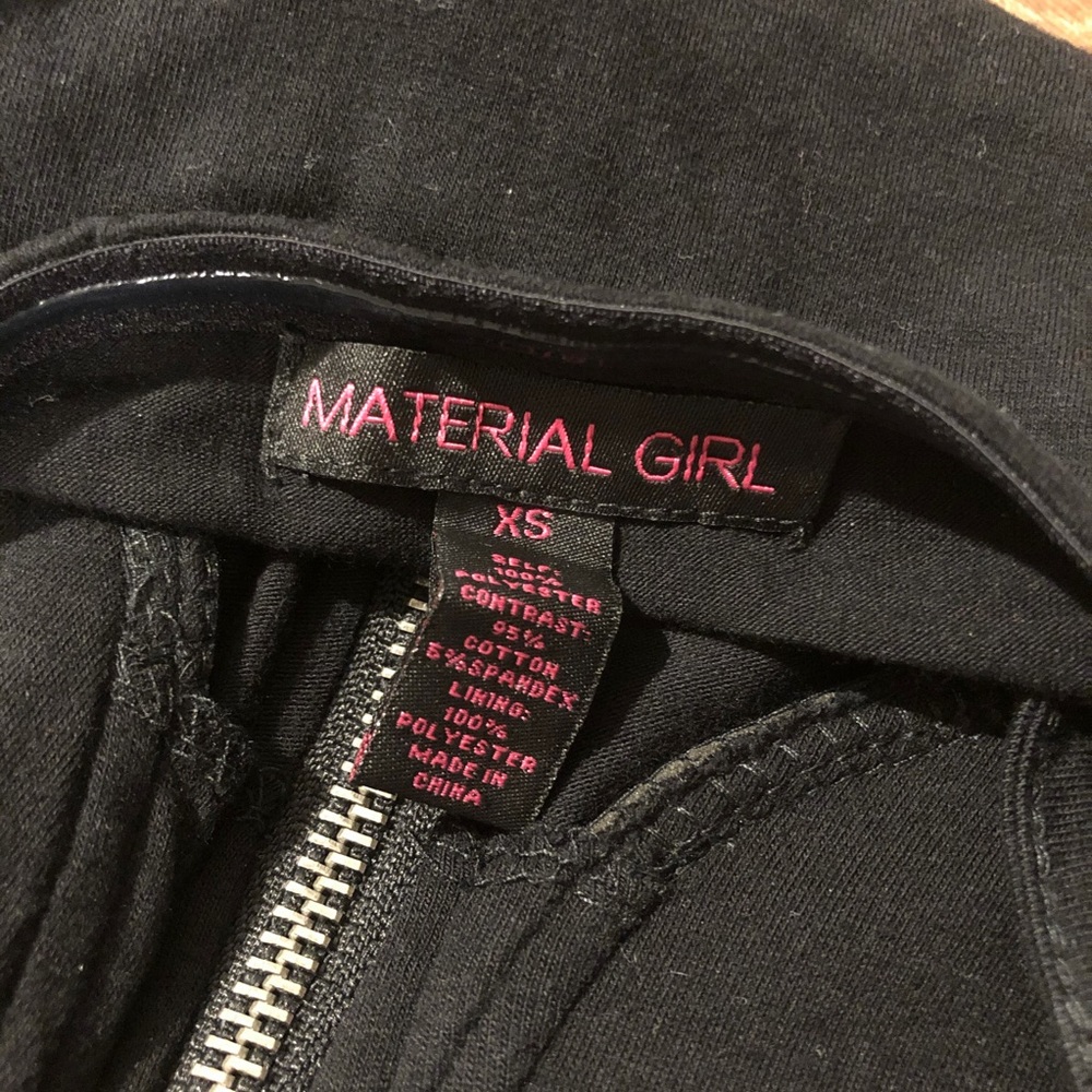 Peach & Black Bustier High Low Mini Dress with Sheer Overlay - Picture 4 of 8